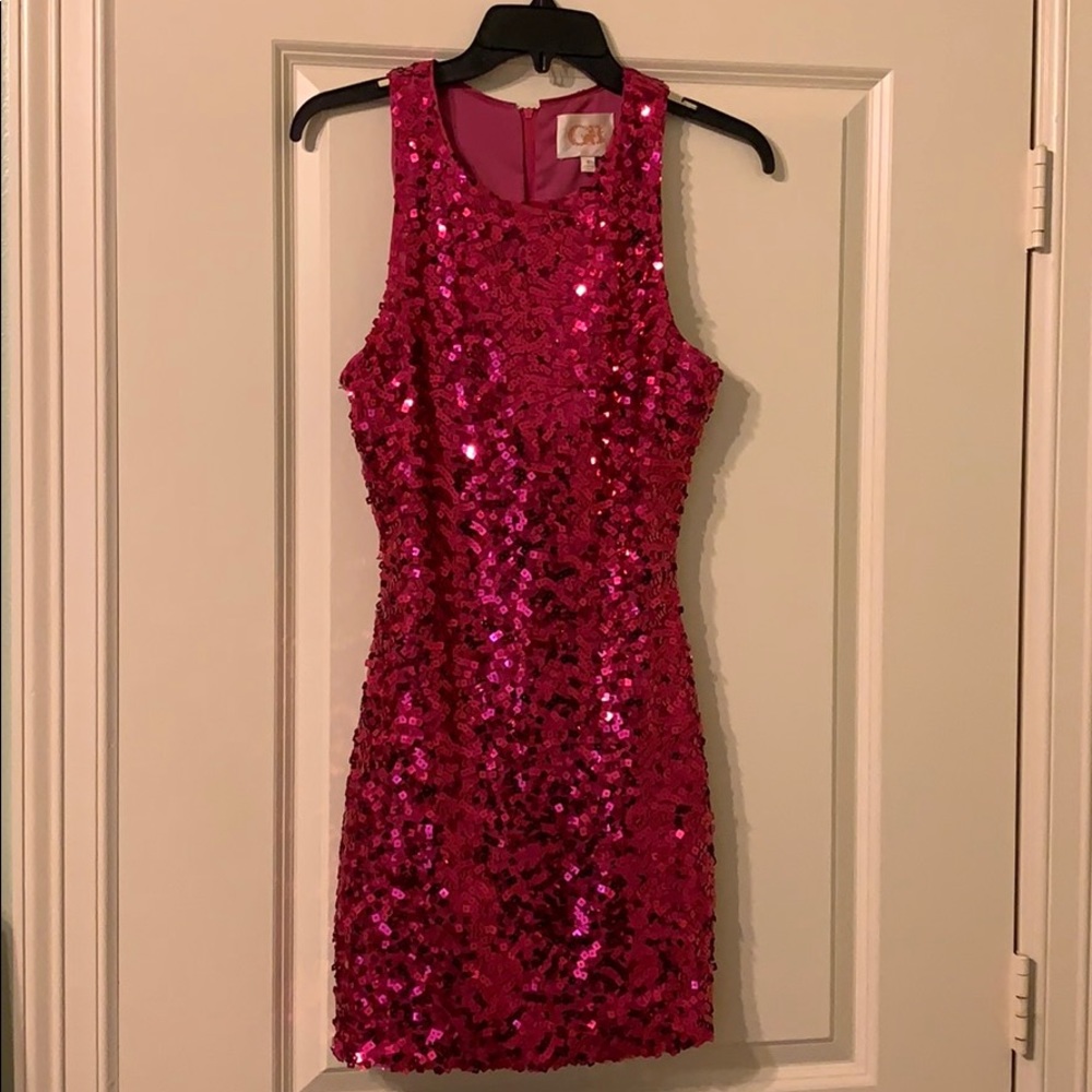 Gianni Bini Pink sequin dress